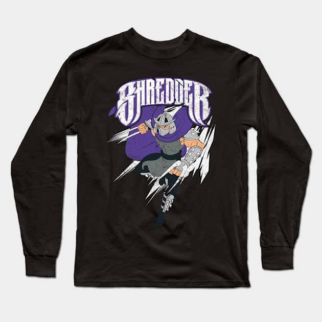 Shredder of TMNT - Teenage Mutant Ninja Turtles Long Sleeve T-Shirt by Vector-Planet